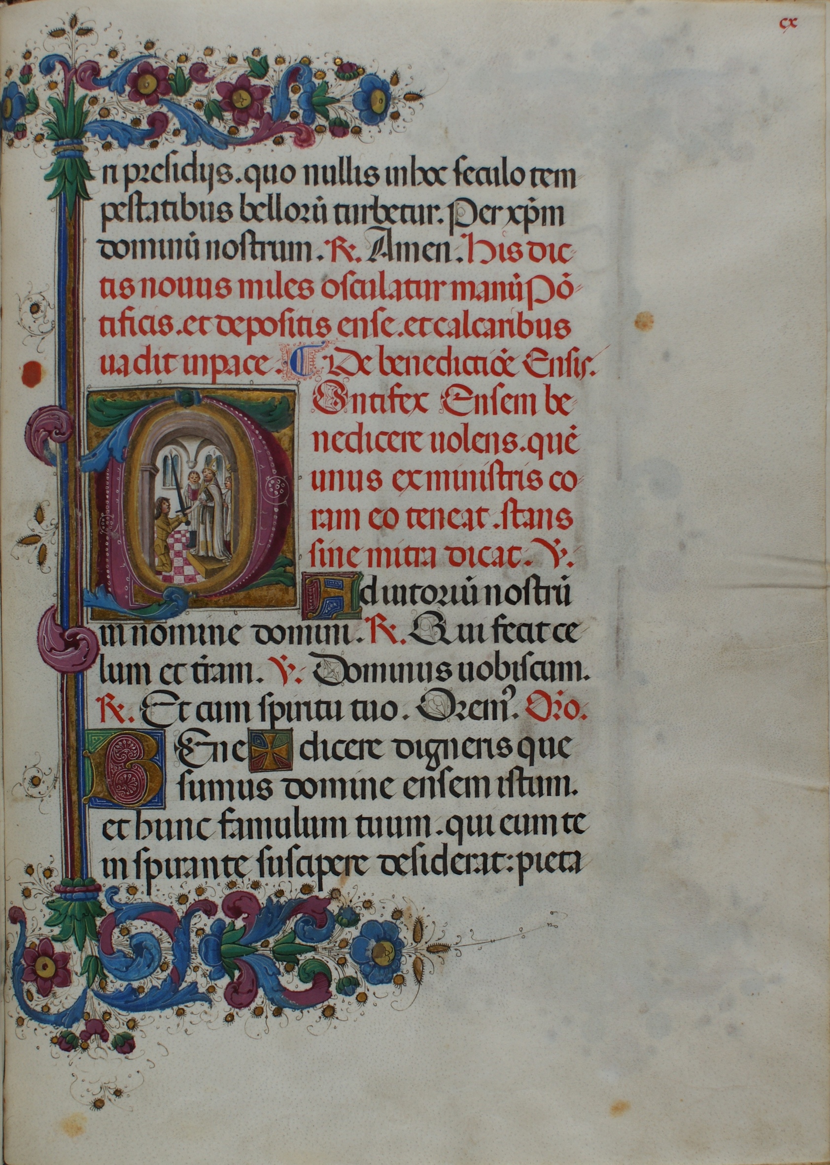 Escorial, Palacio Real, Monasterio de S. Lorenzo, MS a.I.7, fol. 110r. Source: Biblioteca del Real Monasterio de San Lorenzo, Escorial.