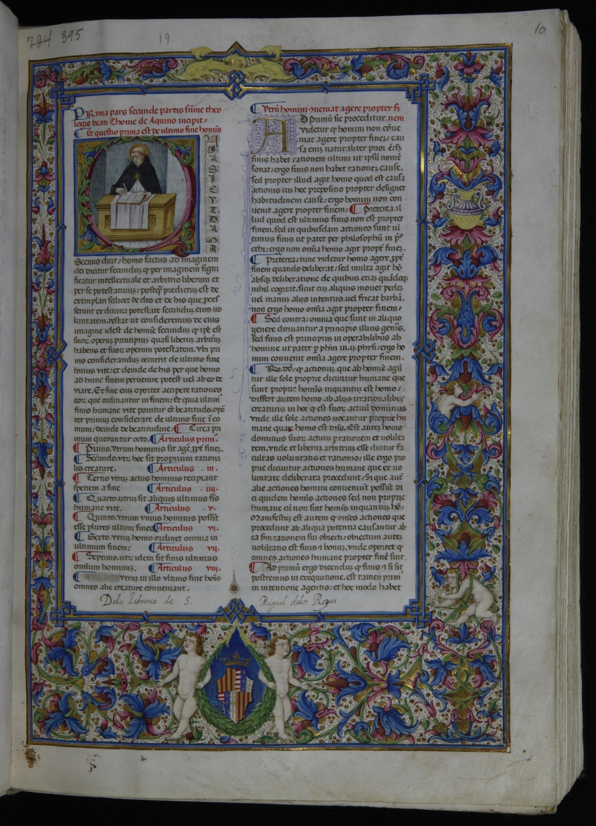 Valencia, Universitat de València, Biblioteca Histórica, MS 395 [olim 794], fol. 10r. Source: http://roderic.uv.es/uv_ms_0395.