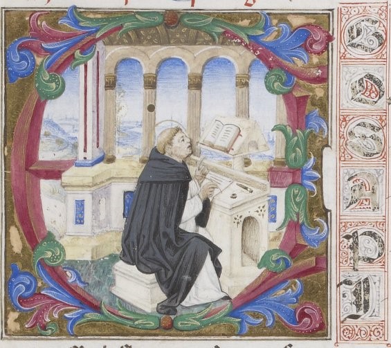 Louviers, Médiathèque Boris Vian (formerly Bibliothèque municipale), MS 7, fol. 7r (detail). Source: http://gallica.bnf.fr/ark:/12148/btv1b84540154.