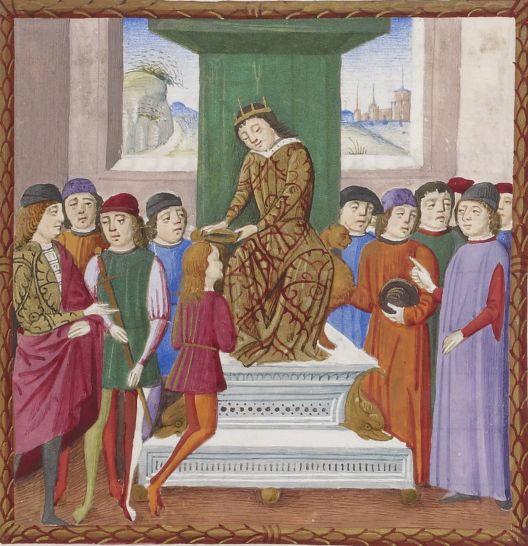 Paris, Bibliothèque nationale de France, MS ital. 1711, fol. 27r (detail). Source: http://gallica.bnf.fr/ark:/12148/btv1b8438678d.