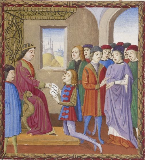 Paris, Bibliothèque nationale de France, MS ital. 1711, fol. 26r (detail). Source: http://gallica.bnf.fr/ark:/12148/btv1b8438678d.