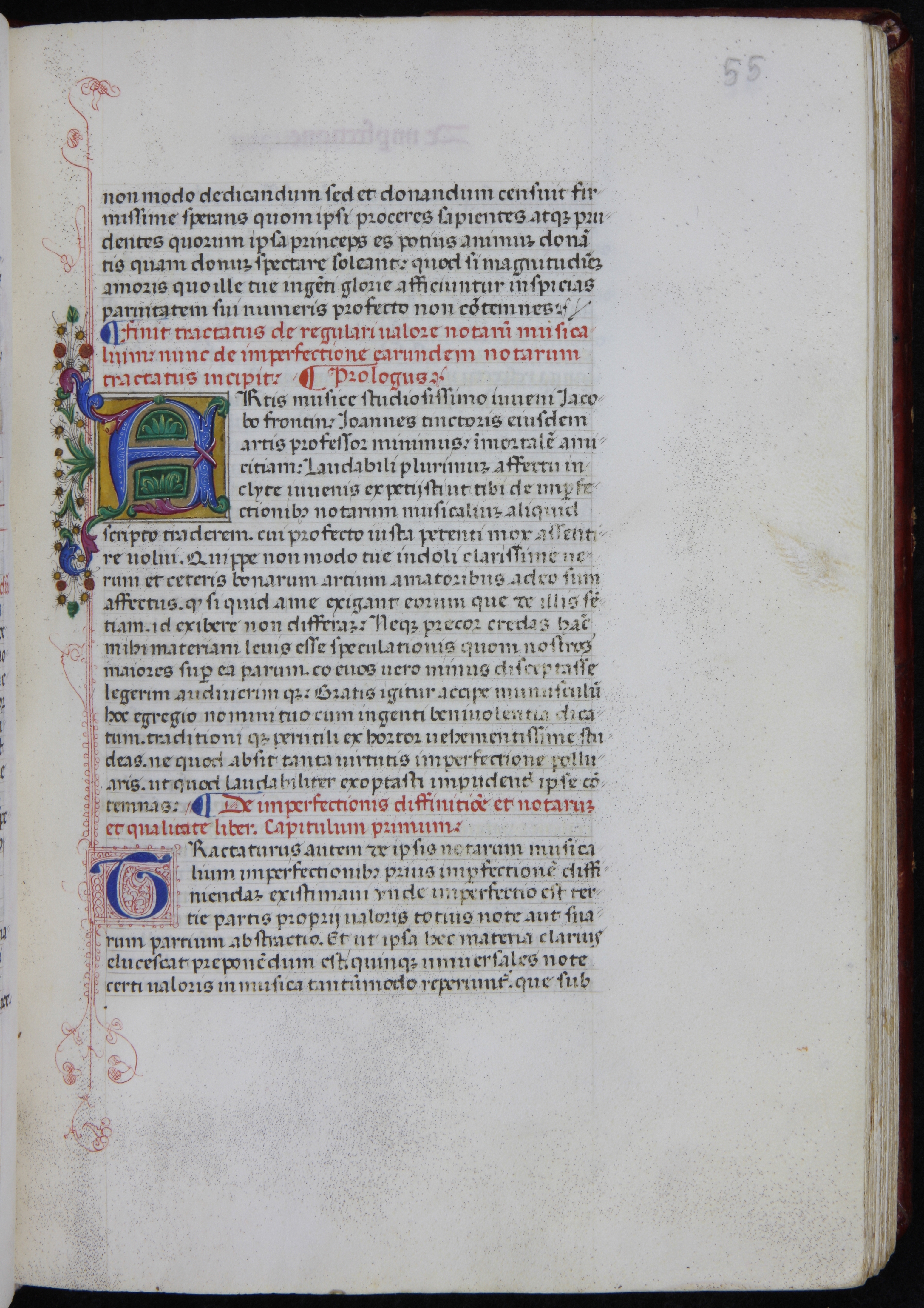 Universitat de València, Biblioteca Històrica, MS 835 [olim 844], fol. 55r. Source: Universitat de València, Biblioteca Històrica.