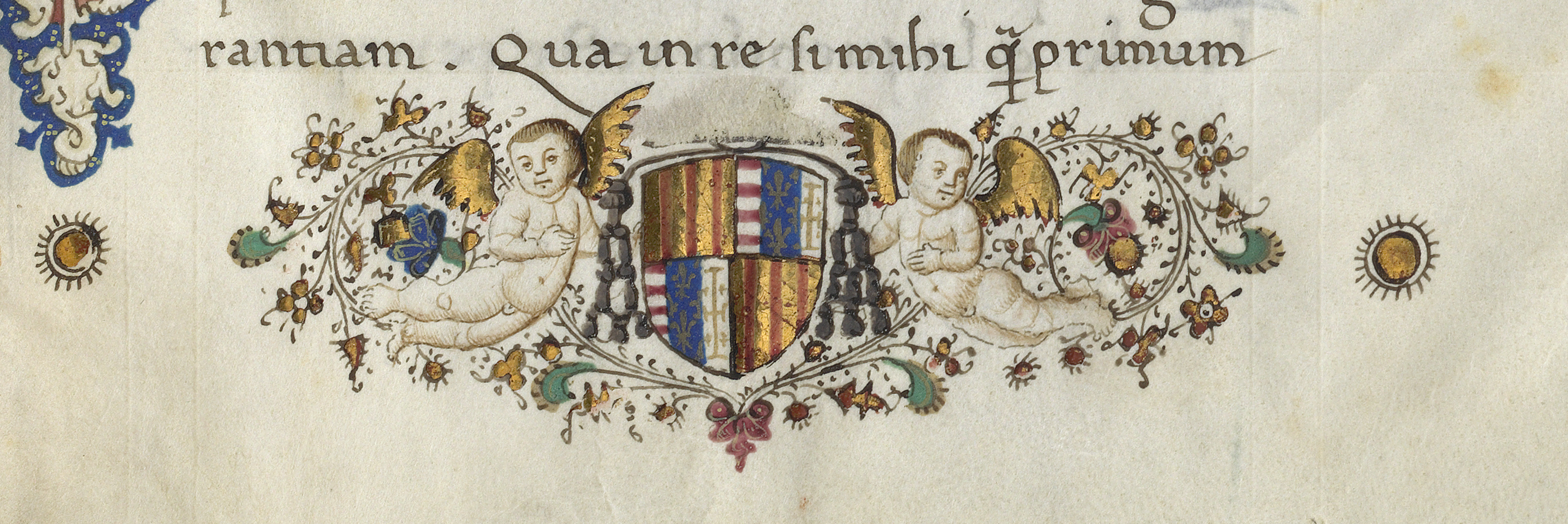 Paris, Bibliothèque nationale de France, MS lat. 7549, fol. 1r (detail). Source: Bibliothèque nationale de France.