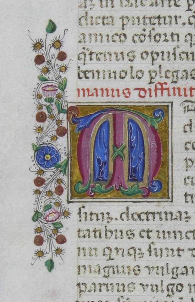 Universitat de València, Biblioteca Històrica, MS 835 [olim 844], fol. 2v (detail). Source: Universitat de València, Biblioteca Històrica.